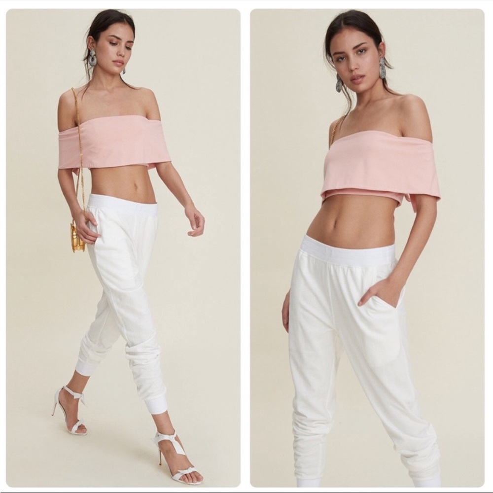 LPA Crop Top 262 in Blush Size Medium